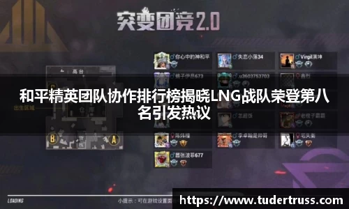 和平精英团队协作排行榜揭晓LNG战队荣登第八名引发热议